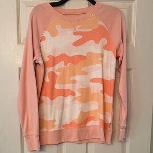 Women's Eddie Bauer Orange Camo Sweater